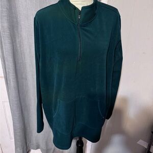 Torrid Teal Quarter-Zip Sweatshirt